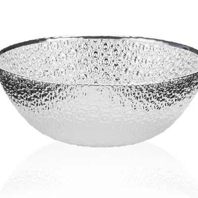 Silver Glass Bowl Ø 16 cm "Flores Argento" Line