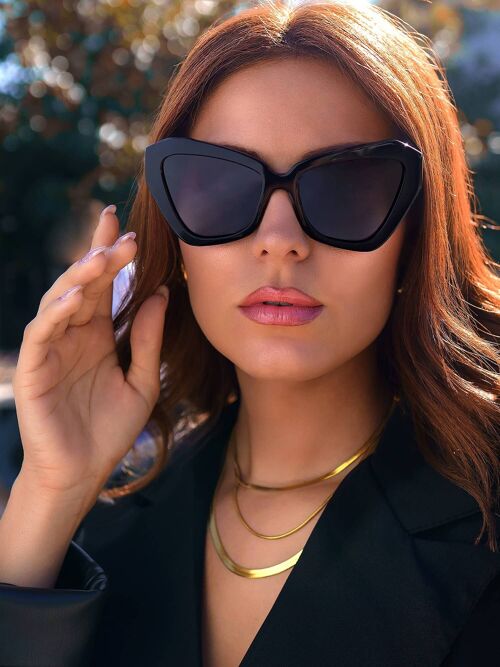 ANNAKEY FLORENTIN BLACK SUNGLASSES