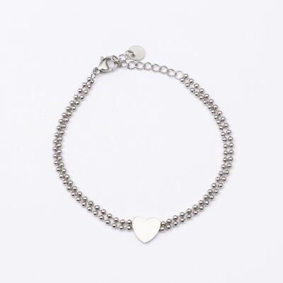 Bracciale in acciaio inossidabile Argento - B50020060399