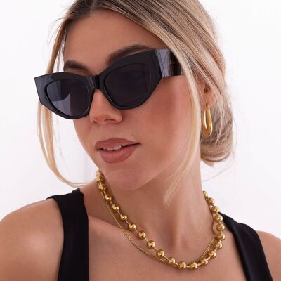 ANNAKEY MONIKA BLACK SUNGLASSES