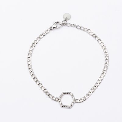 Bracelet stainless steel Silver - B50036055350