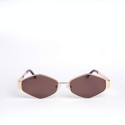 ANNAKEY MARRION BROWN GOLD SUNGLASSES