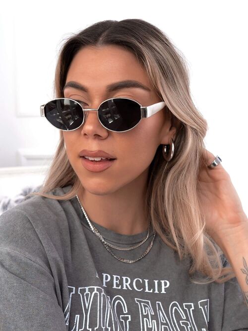 ANNAKEY TESSA BLACK SILVER SUNGLASSES