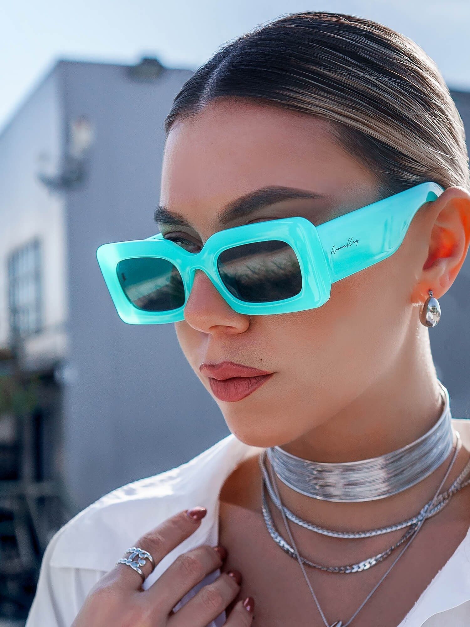 LUNETTES DE SOLEIL ANNAKEY ECLIPSE TURQUOISE