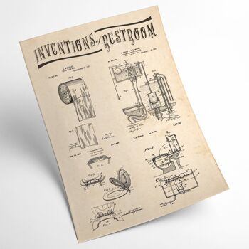 Affiche Inventions Toilettes 4