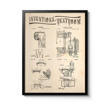 Affiche Inventions Toilettes 1