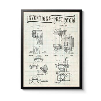 Affiche Inventions Toilettes 2