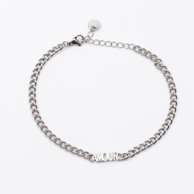 Bracelet stainless steel Silver - B50024080350