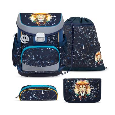 Mochila escolar Mini-Fit Lion set 4 piezas