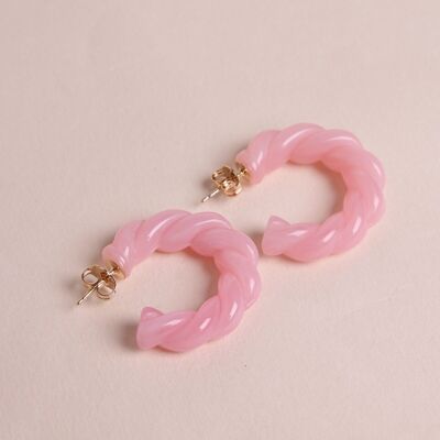 Roma Earrings - Baby Pink