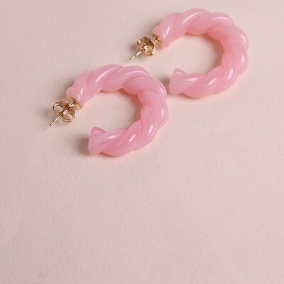 Roma Earrings - Baby Pink