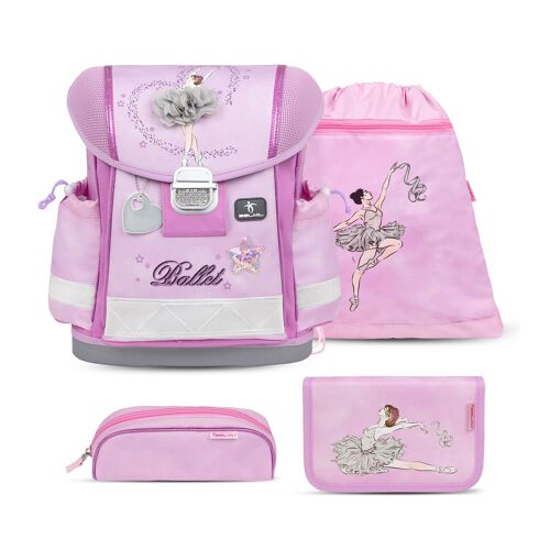 Classy Ballerina Purple schoolbag set 4 pcs