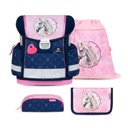 Classy Amazing Horses schoolbag set 4 pcs