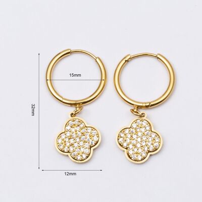 Pendientes acero inoxidable ORO - E60316195699