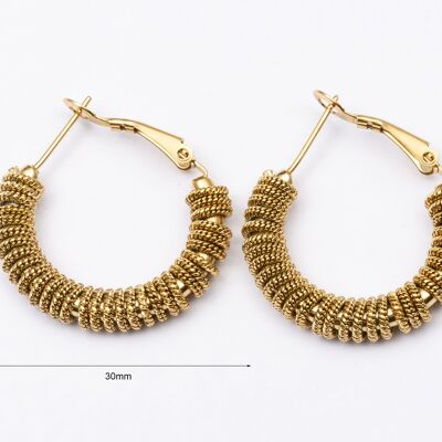 Earrings stainless steel GOLD - E60078110450