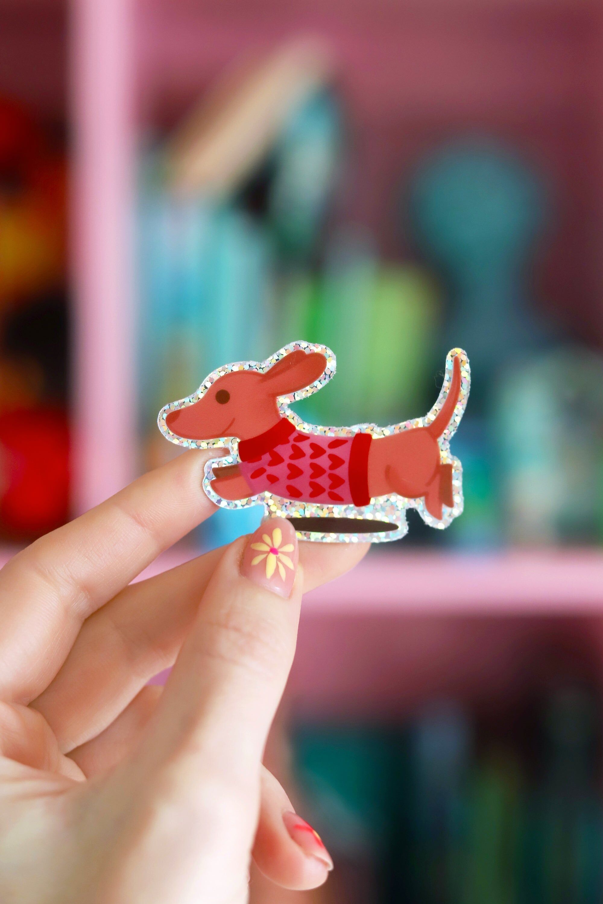 Adesivi magici del bassotto