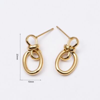 Pendientes acero inoxidable ORO - E60024050299