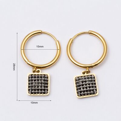 Pendientes acero inoxidable ORO - E60338185699