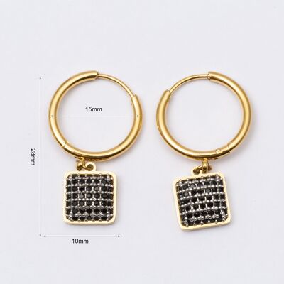 Earrings stainless steel GOLD - E60338185699