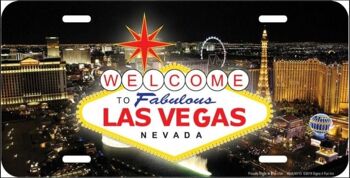 Plaque d'immatriculation Skyline de Las Vegas