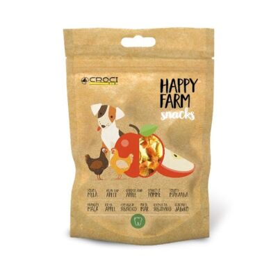 Hähnchen- und Apfelsnacks für Hunde – Happy Farm