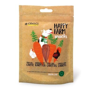 Snack pour chiens Poulet et Carottes - Happy Farm