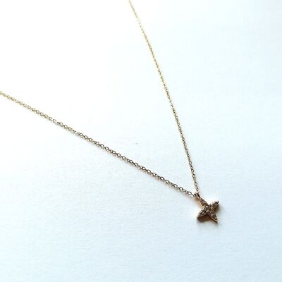 Gold Star Necklace in Stainless Steel - Elegant and Minimalist