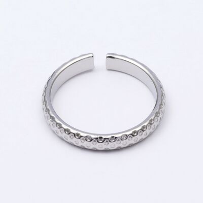 Anillo acero inoxidable PLATA - R40058050250