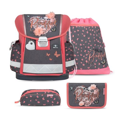 Classy Bloomy Blossom schoolbag set 4 pcs