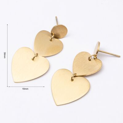 Earrings stainless steel GOLD - E60068065450