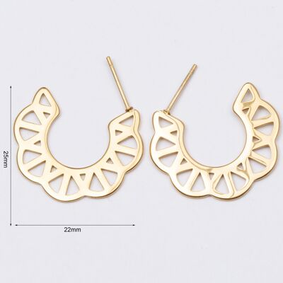 Earrings stainless steel GOLD - E60030070350