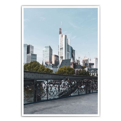 Retro view of Frankfurt Poster