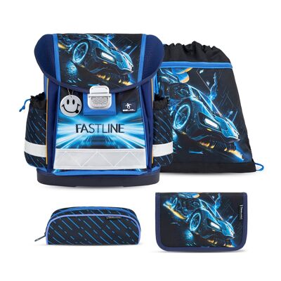 Set de mochila escolar Classy Fastline 4 piezas