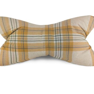 Reading bone – linen checks yellow