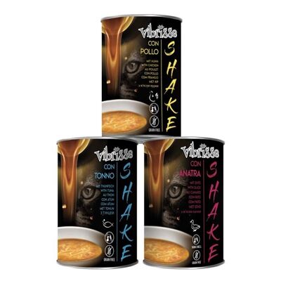 Comida húmeda hidratante para gatos Vibrisse Shake 135g