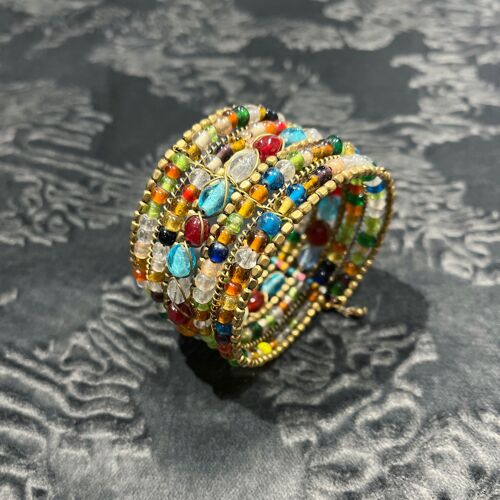 Brazalete cuentas cristal