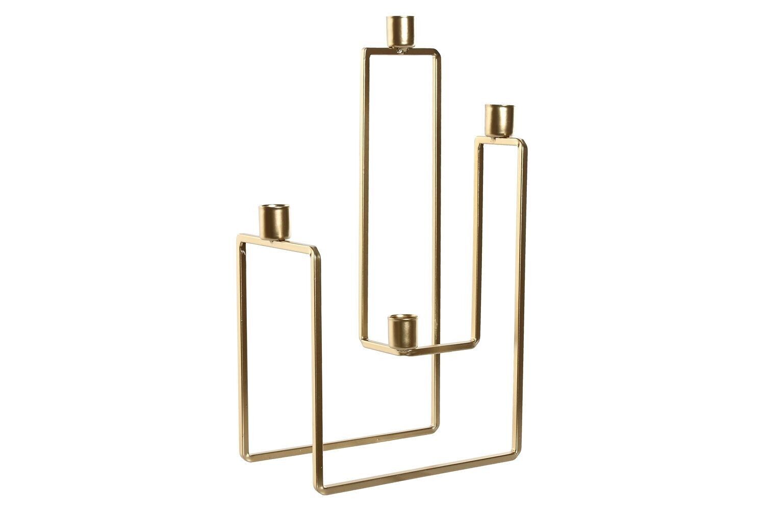 CANDELABRO IN METALLO 20X12X35 4 CANDELE ORO PV214180