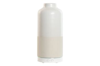 DIFFUSEUR D'ARÔME CÉRAMIQUE 9X9X22 HUMIDIFICATEUR BLANC DA213133 1