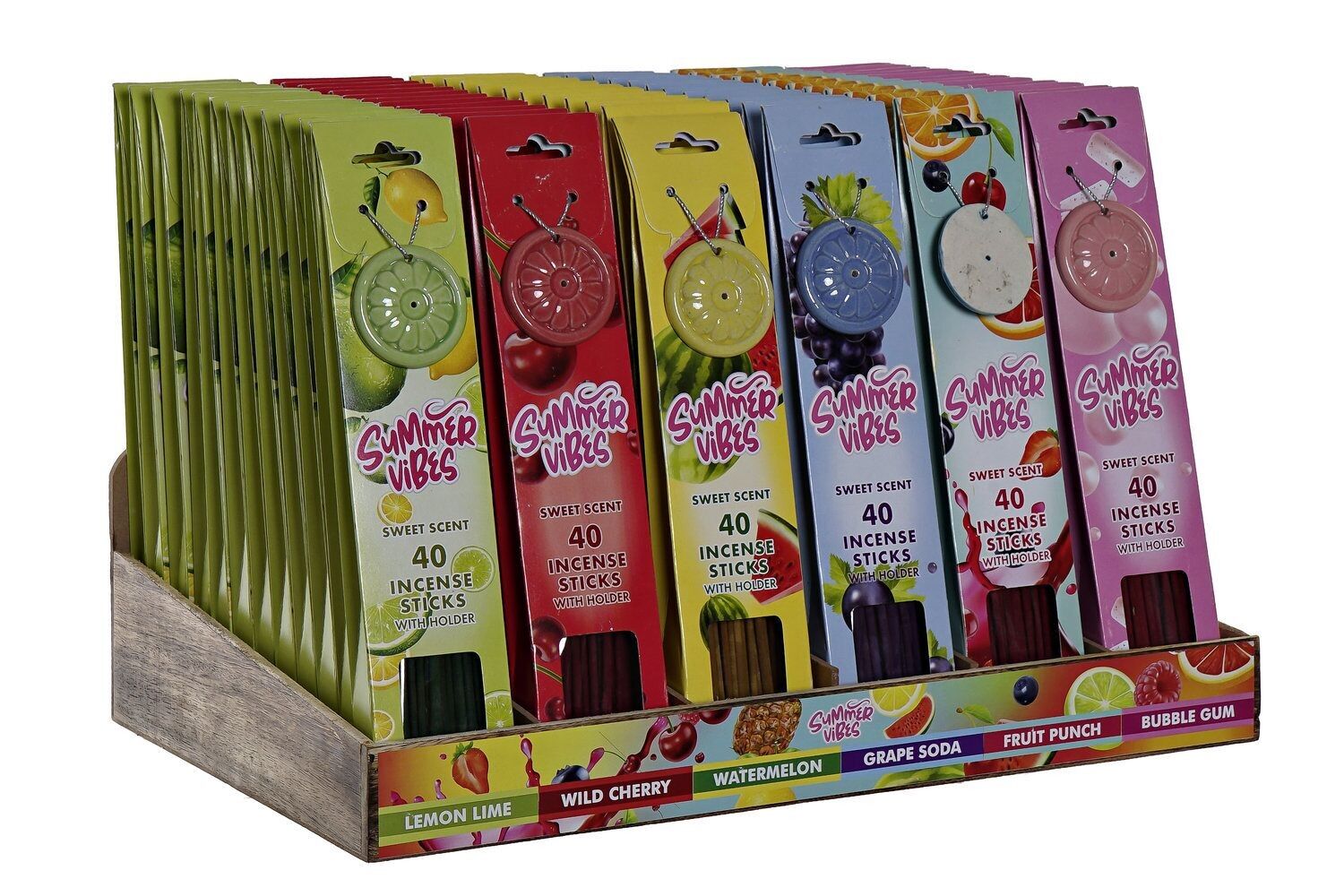 RÄUCHERSTÄBCHEN-SET 40 AROMA 45,5X31X31 TRAUBE, SAND IN181181