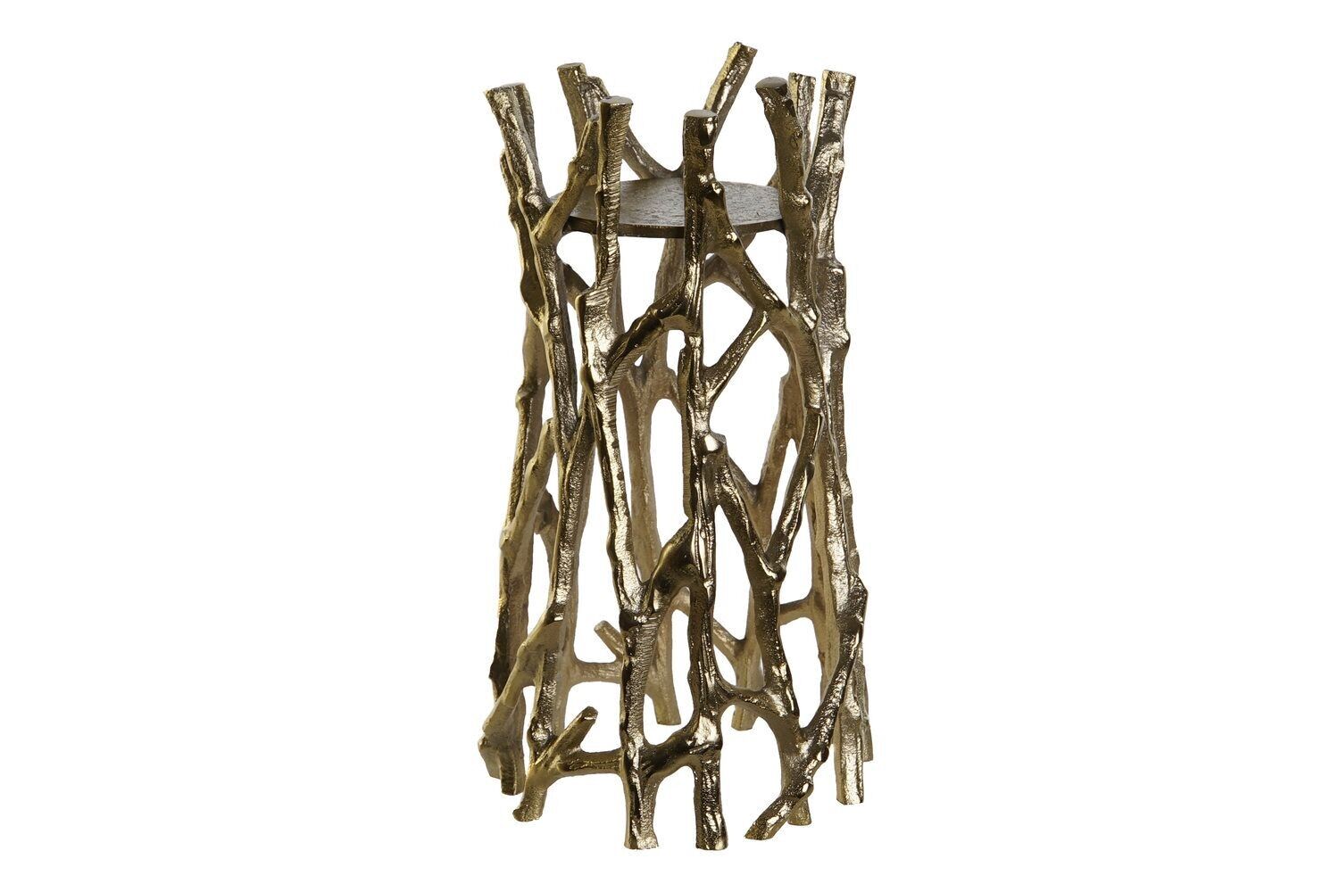 BOUGEOIR ALUMINIUM 13X13X23 OR LD208252