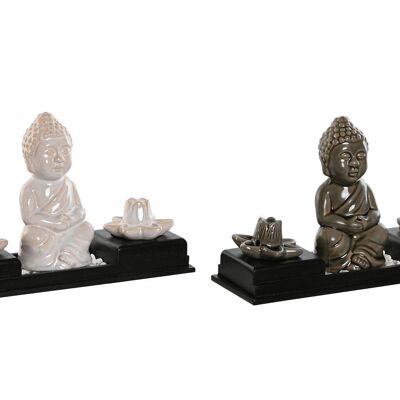 MDF CERAMIC INCENSE HOLDER 24X8X14 BUDDHA 2 SURT. DA212623