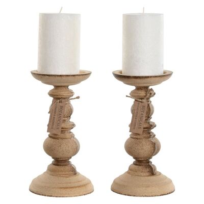BOUGIE EN CIRE 10X10X30 300 GR. CANDÉLABRE INCLUS 2 S VE213135