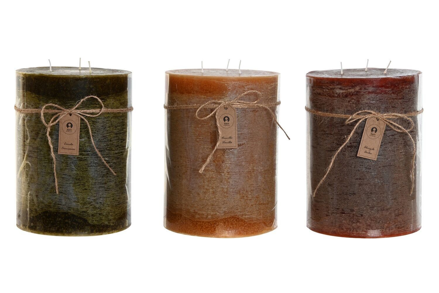 WACHSKERZE 14,5X14,5X20 3000 GR, 155 STUNDEN 3 SURT. VE209652