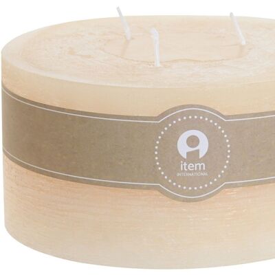 WAX CANDLE 15X15X7.5 1050 GR, 65 HOURS NATURAL VE209666