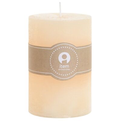 WAX CANDLE 7X7X10 300 GR, 55 HOURS NATURAL CREAM VE209663