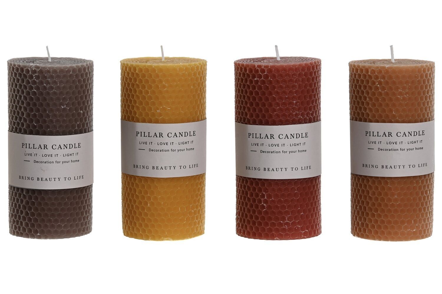 CANDELA IN CERA 7X7X14 420 GR. 	PANNELLO SIMIL APE 4 SURT. VE213141