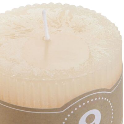 WAX CANDLE 7X7X7 220 GR, 35 HOURS NATURAL CREAM VE209654