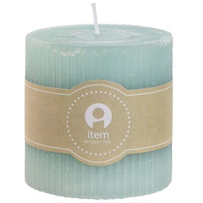 WAX CANDLE 7X7X7 220 GR. TURQUOISE VE212599