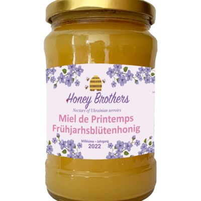 Miel de printemps Honey Brothers d'Ukraine 100% naturel 400g