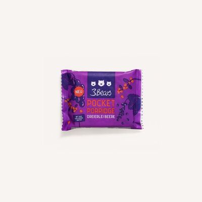 Oat Bar Pocket Porridge Three Berries VE16